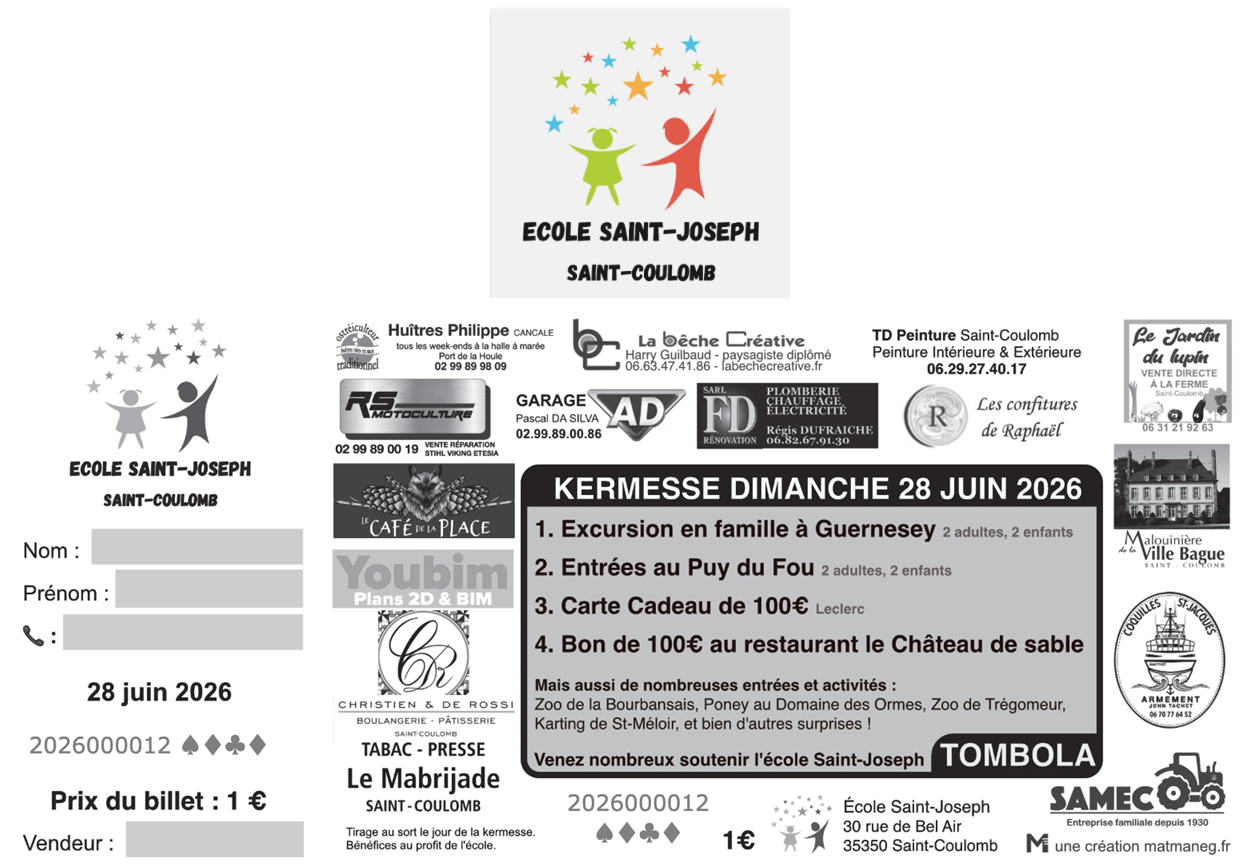 Billets de tombola