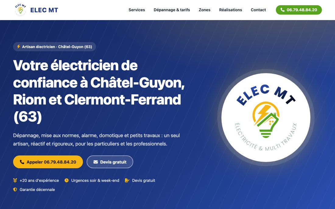 Site vitrine ELEC MT